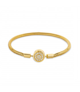 دستبند فنری قفل گرد نگینی